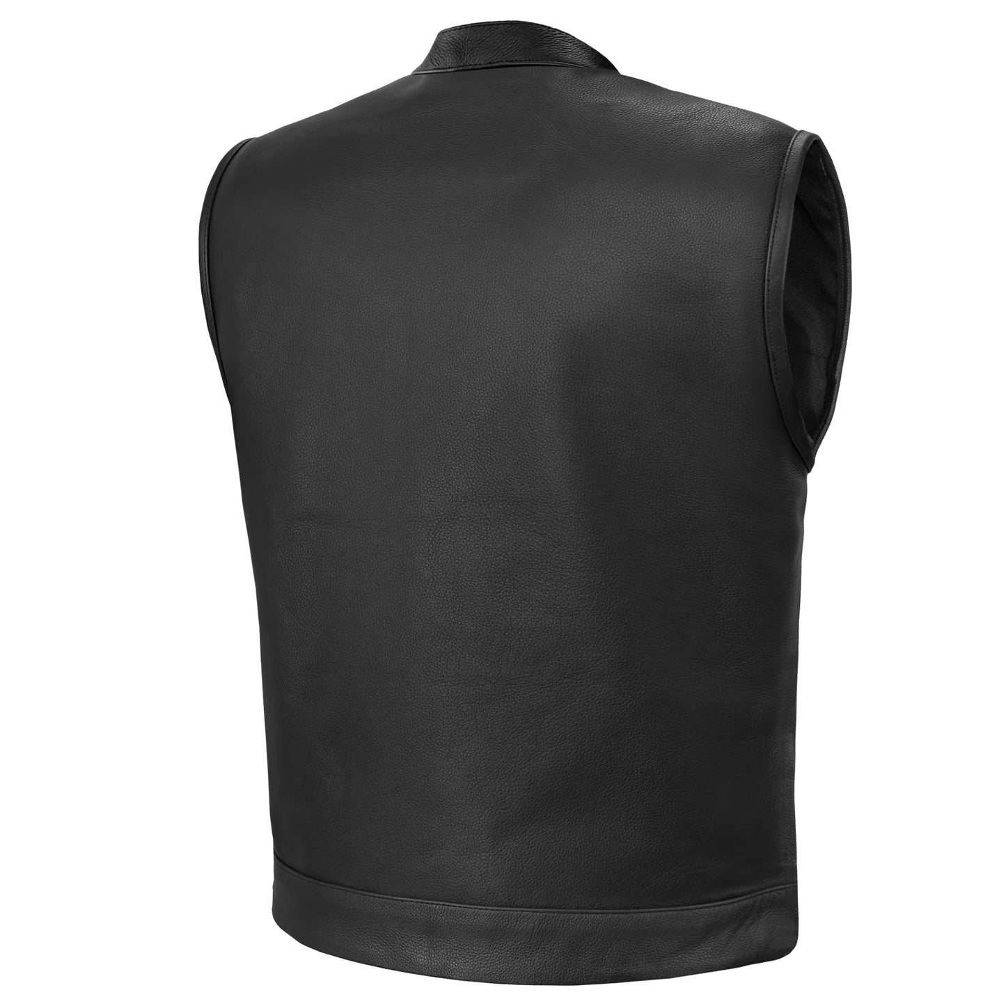 AM9192 Metro Men's Motorcycle Leather Vest