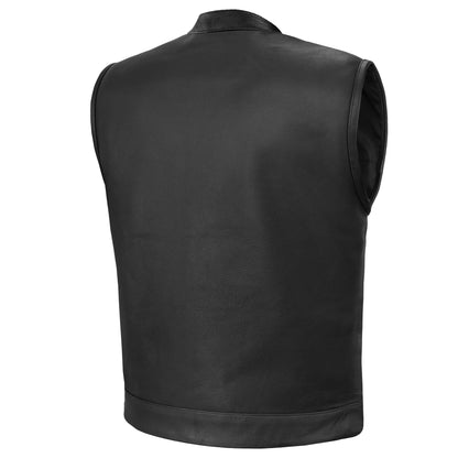 AM9192 Metro Men's Motorcycle Leather Vest