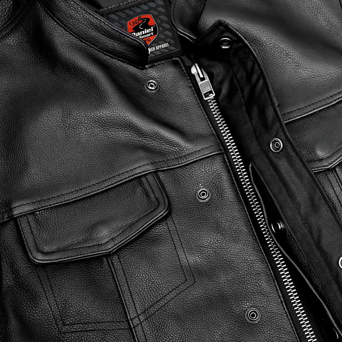 AM9192 Metro Men's Motorcycle Leather Vest