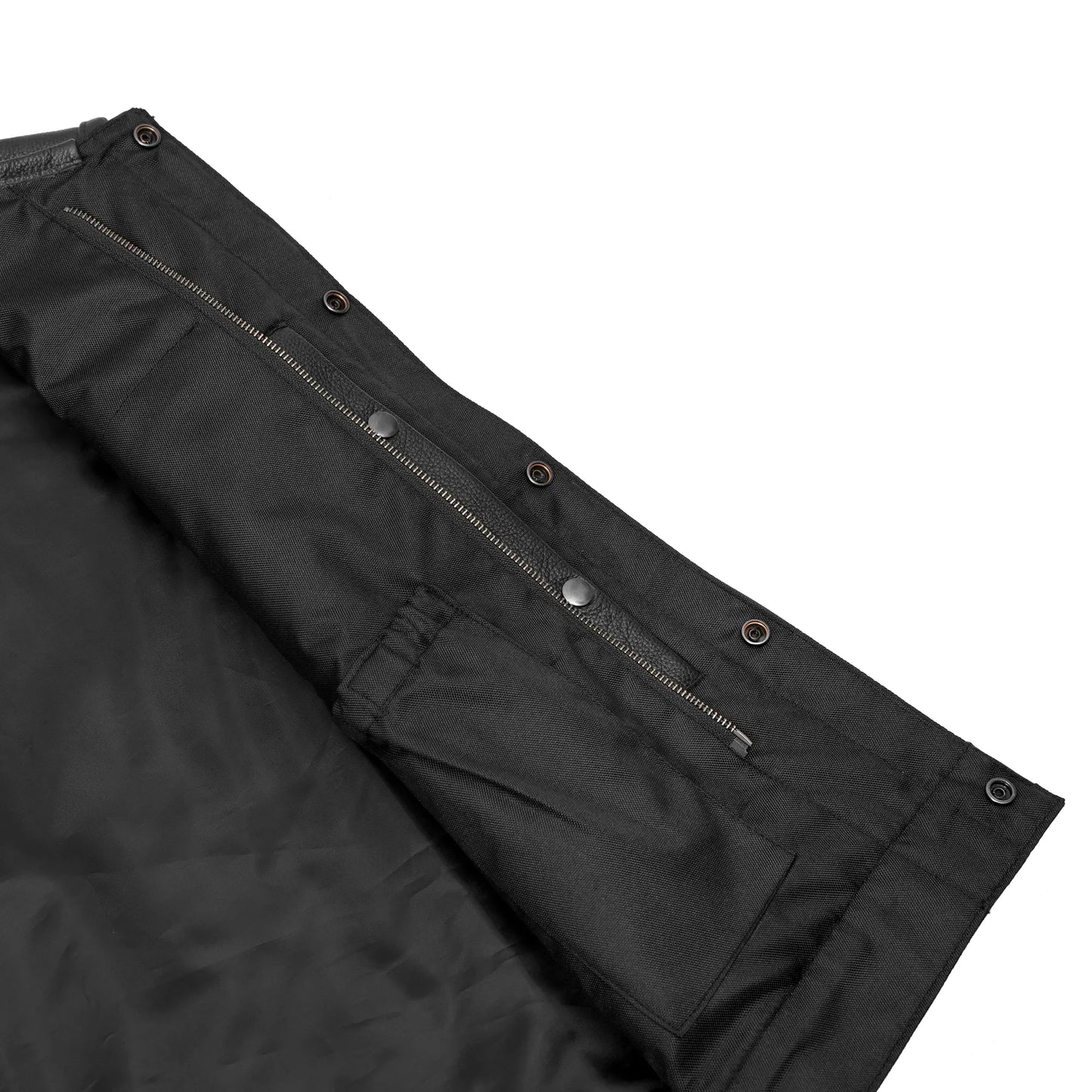 AM9192 Metro Men's Motorcycle Leather Vest