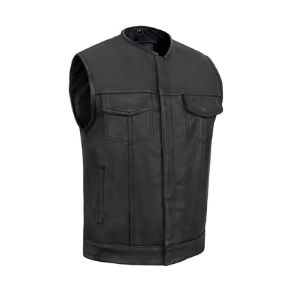 AM9193 Concealed Snap Closure, Without Collar & Hidden Zipper