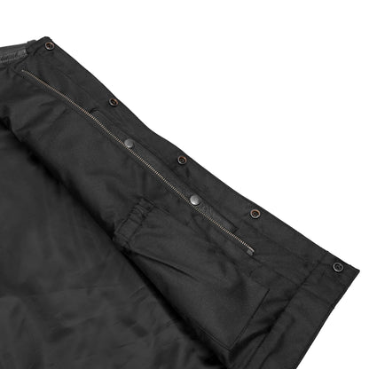 AM9193 Concealed Snap Closure, Without Collar & Hidden Zipper