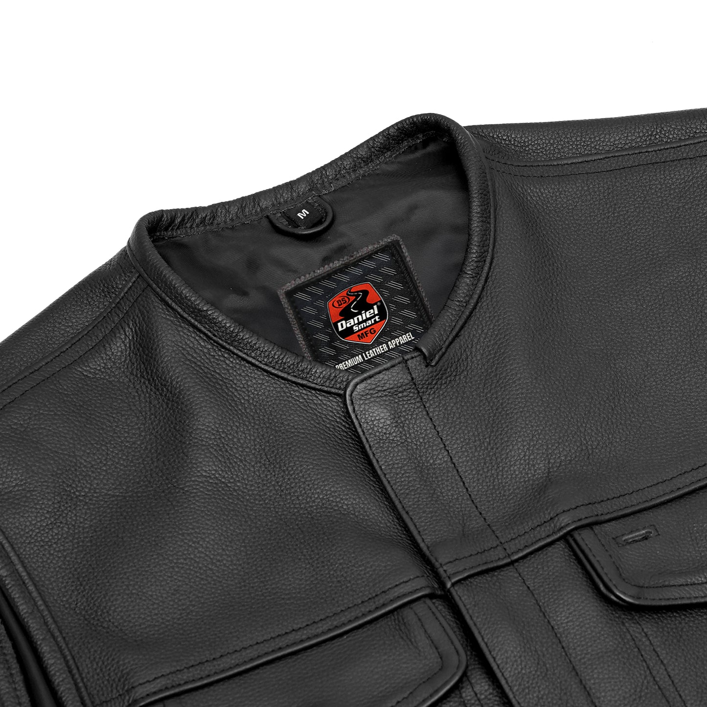 AM9193 Concealed Snap Closure, Without Collar & Hidden Zipper