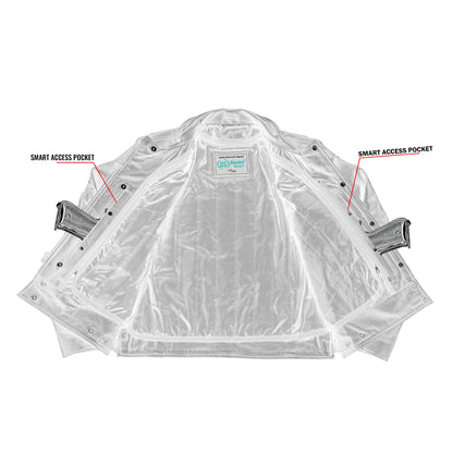 Alpha Badge – Men’s Leather Motorcycle Jacket