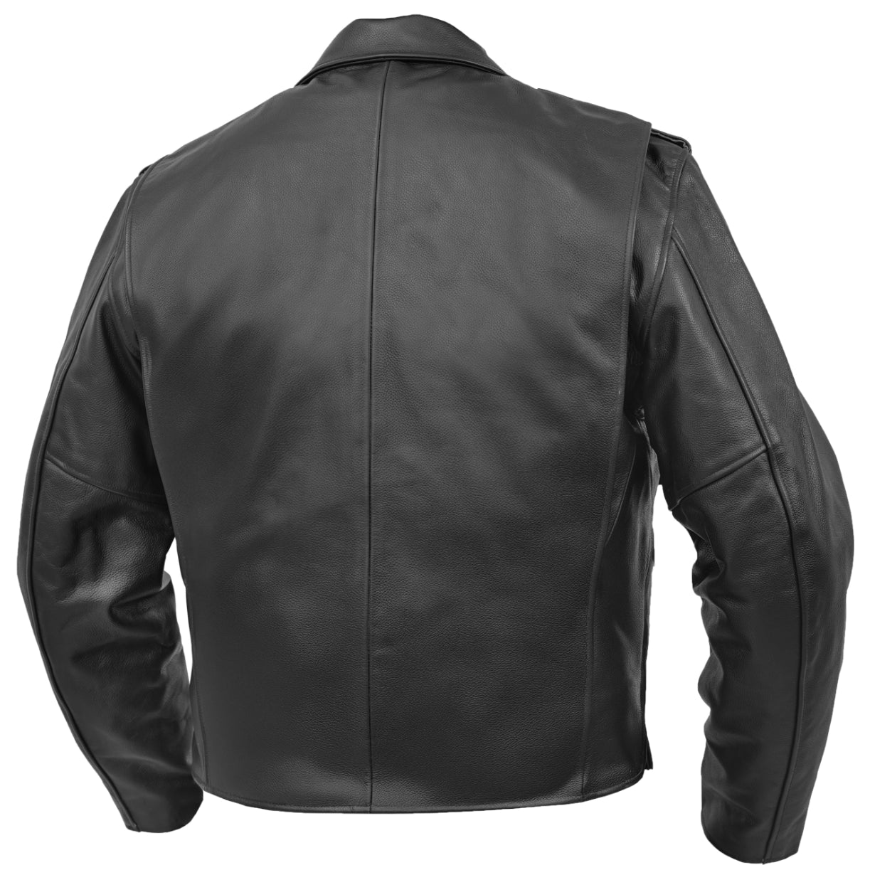 Alpha Badge – Men’s Leather Motorcycle Jacket