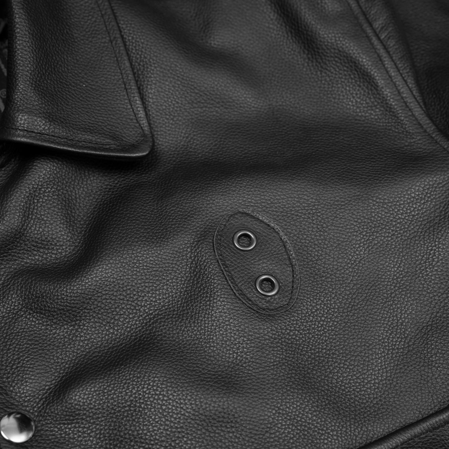 Alpha Badge – Men’s Leather Motorcycle Jacket