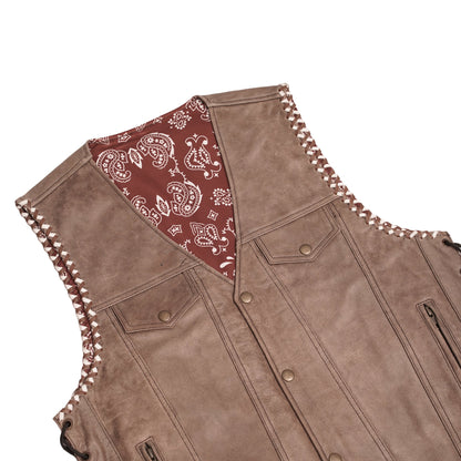 Badlands - Men's Motorcycle Leather Vest