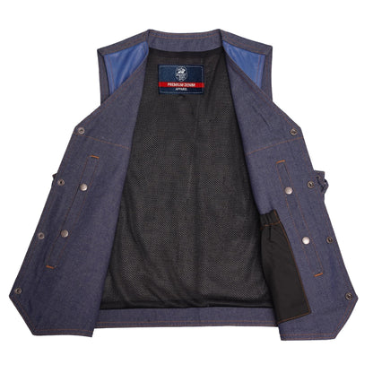 Barricade - Men’s Denim Motorcycle Vest