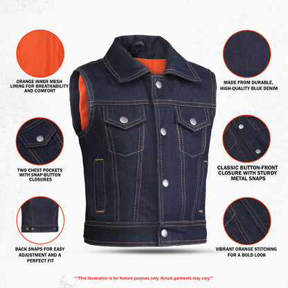 Biker Boy – Kids Denim Vest