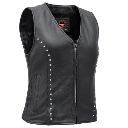 Biker Babe™ Women's Leather Motorcycle Vest