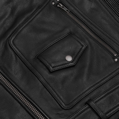 Blackend - Men’s Leather Motorcycle Jacket