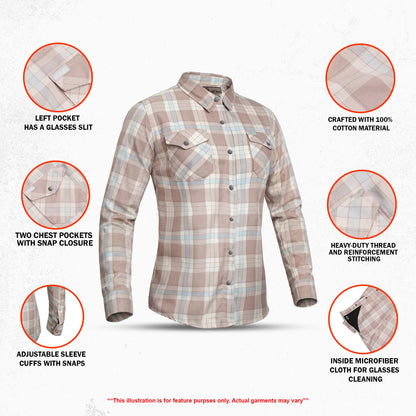 Brown Blush - Women's Flannel Shirt