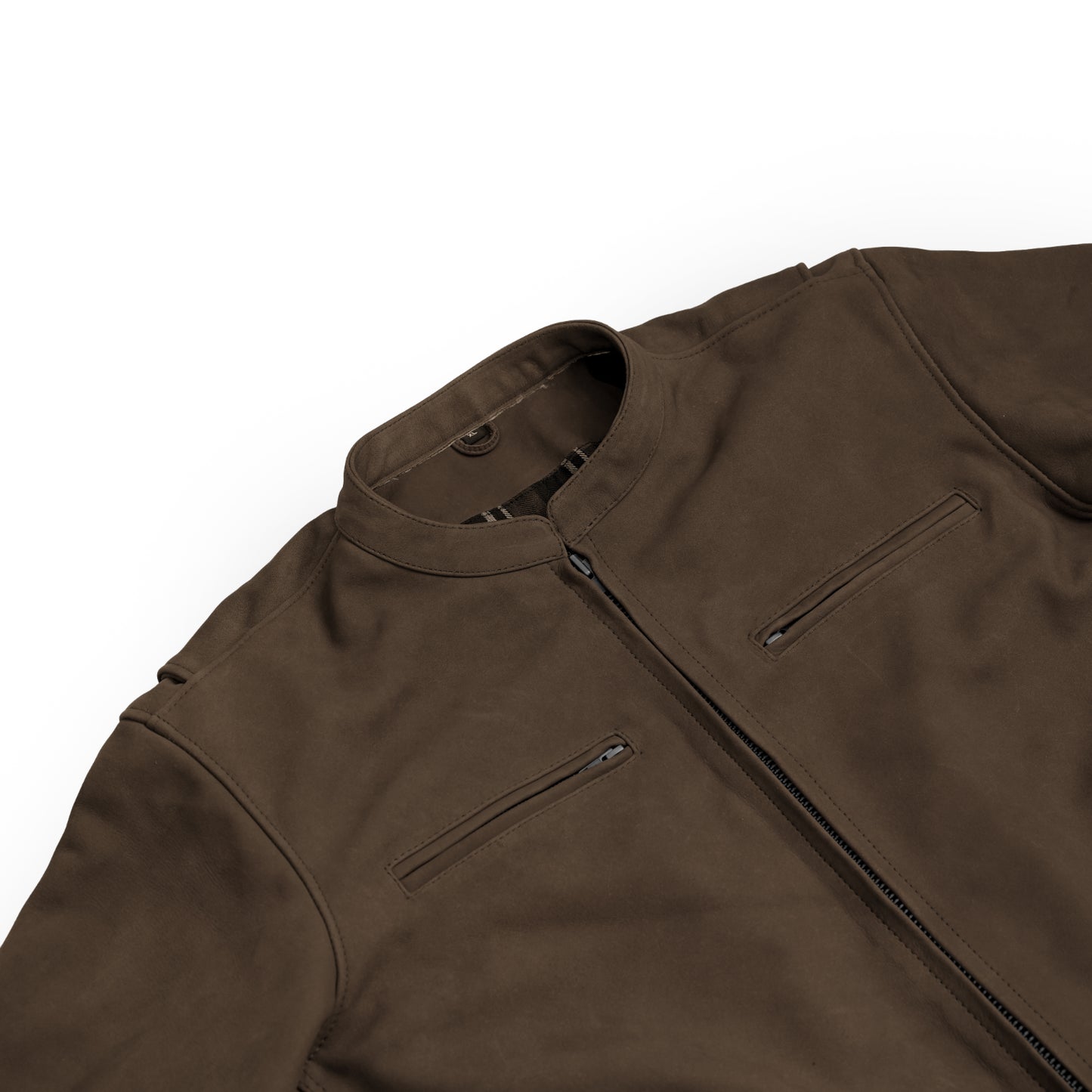 Brunt – Men’s Suede Leather Motorcycle Jacket