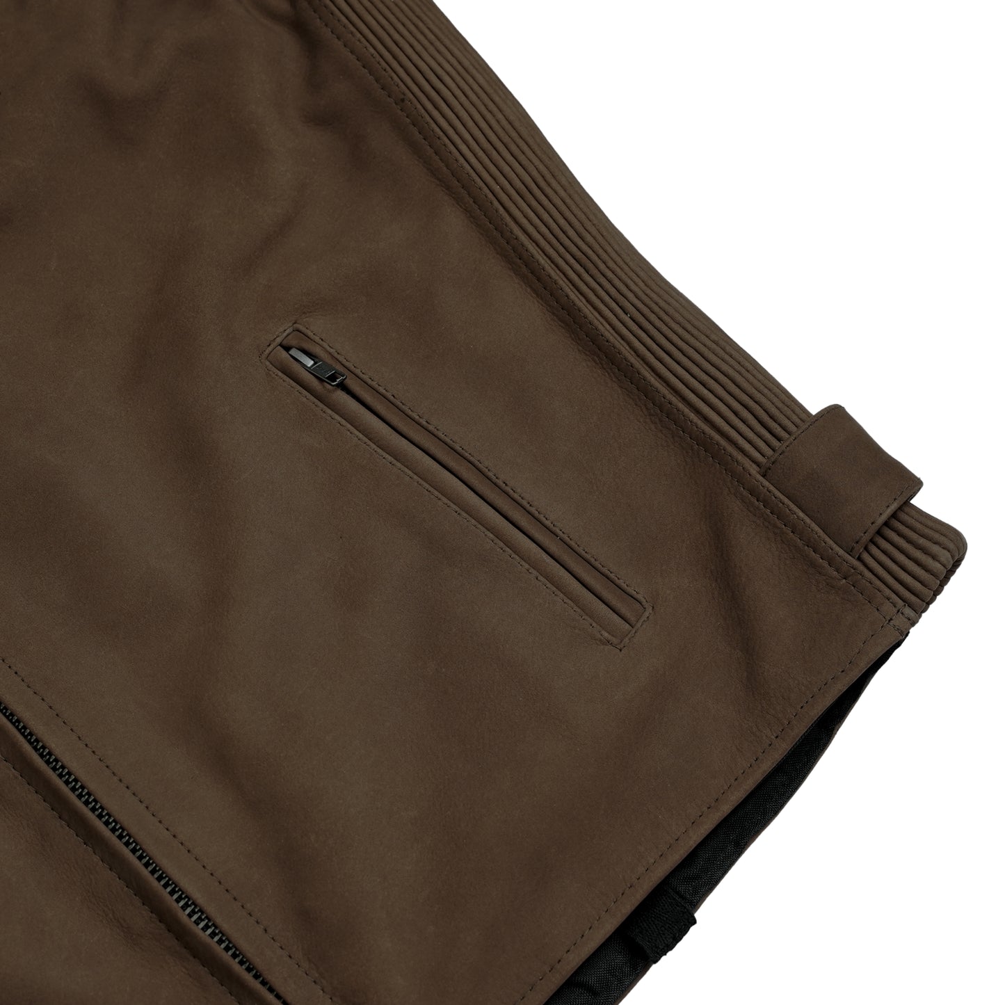 Brunt – Men’s Suede Leather Motorcycle Jacket