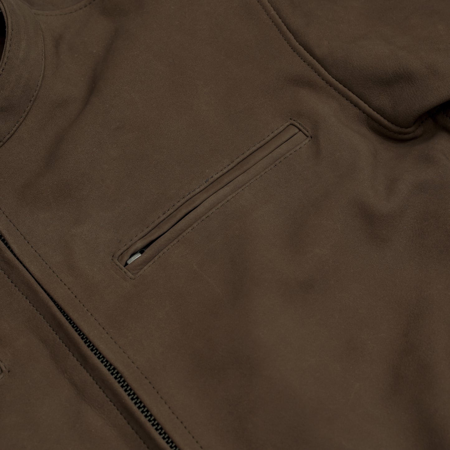 Brunt – Men’s Suede Leather Motorcycle Jacket