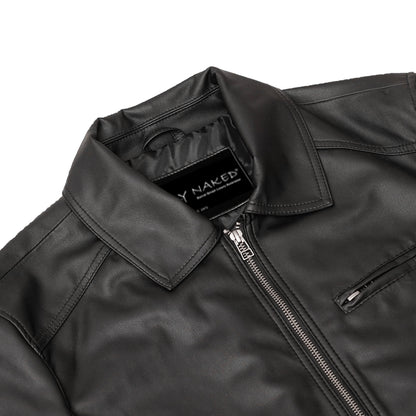 Cendro – Men’s Faux Leather Motorcycle Jacket