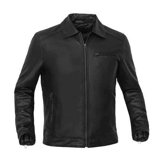 Cendro – Men’s Faux Leather Motorcycle Jacket