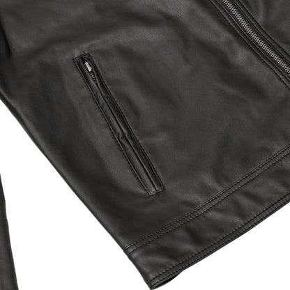 Cendro – Men’s Faux Leather Motorcycle Jacket