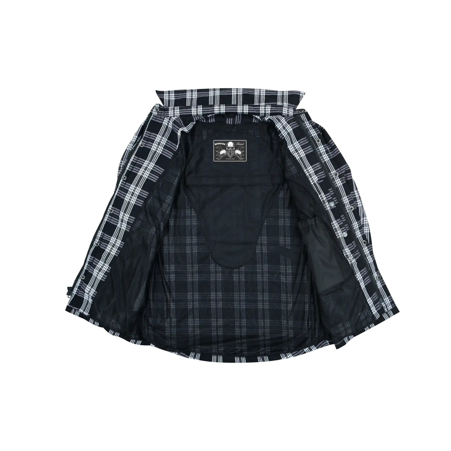 Checkered Champ Armored Men's Motorcycle Flannel Shirt