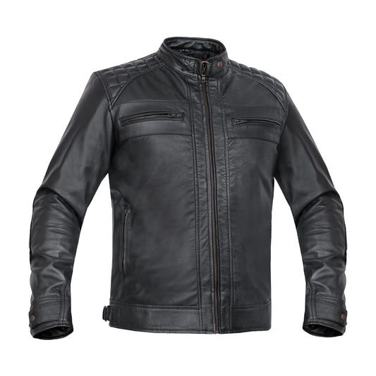 Classic Charm Men's Faux Leather Jacket