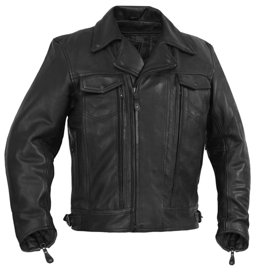 Clearway – Men’s Leather Motorcycle Jacket