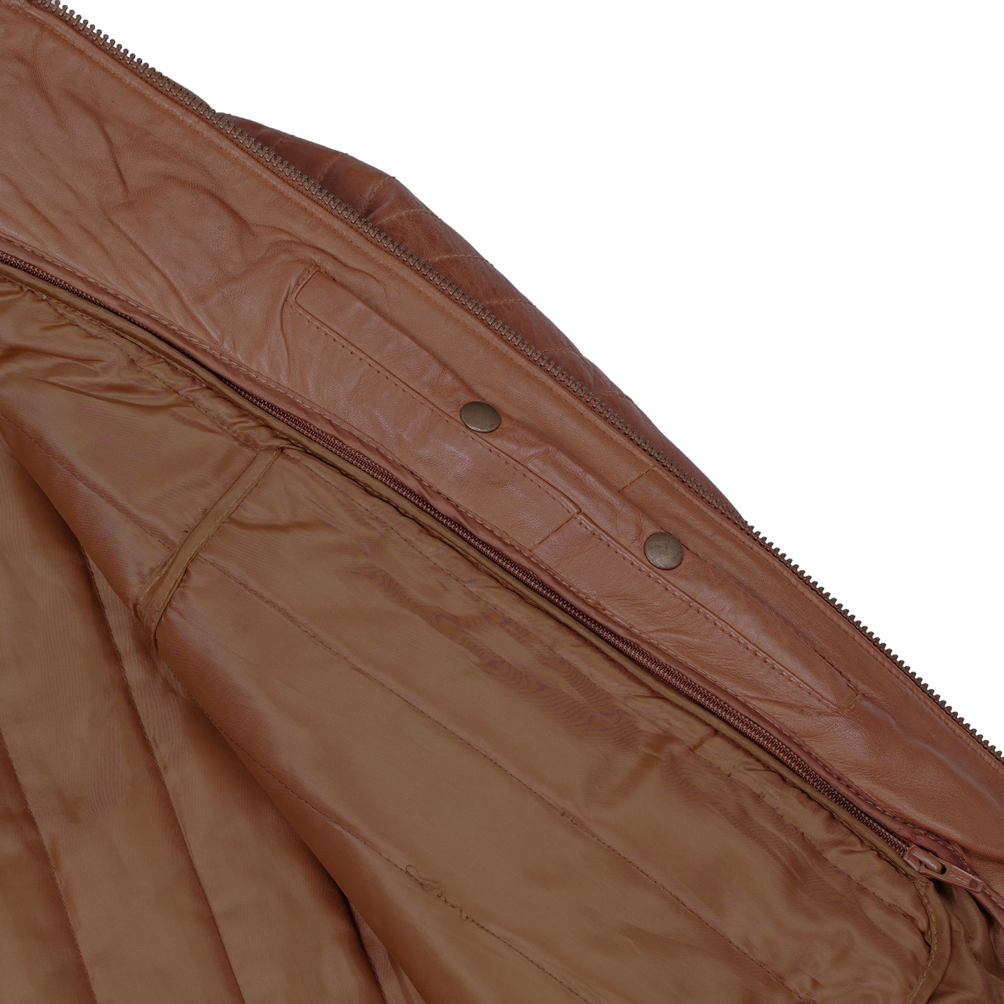 Copper Slayer Men's Sheepskin Leather Fashion Jacket with Snap Button