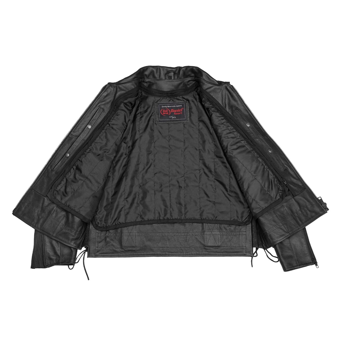 Crime Stop – Men’s Leather Motorcycle Jacket