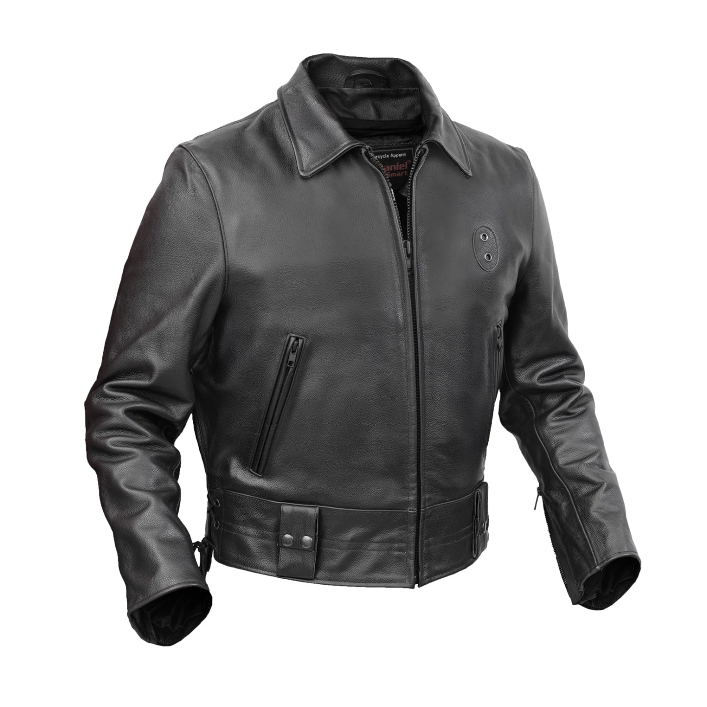 Crime Stop – Men’s Leather Motorcycle Jacket