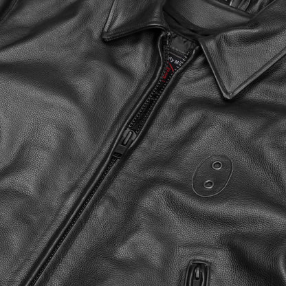 Crime Stop – Men’s Leather Motorcycle Jacket