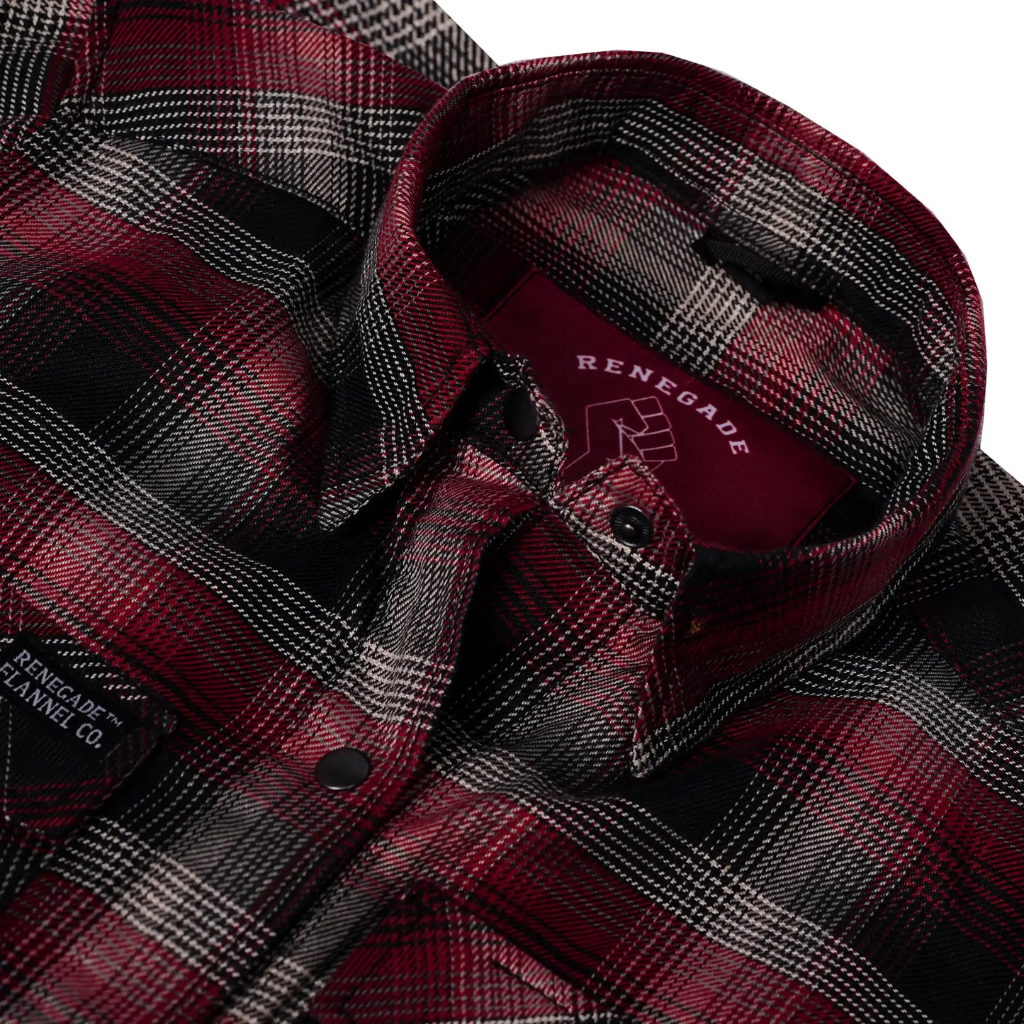 Crimson Check Women’s Maroon, Black White Flannel