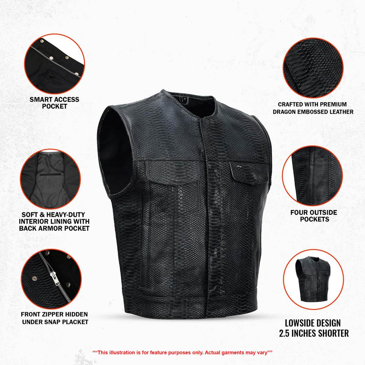 Croc Commander Lowcut Men's Leather Vest