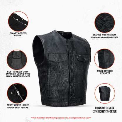 Croc Commander Lowcut Men's Leather Vest