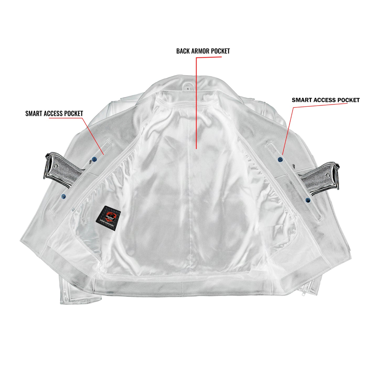 Dark Matter - Men's motorcycle leather jacket