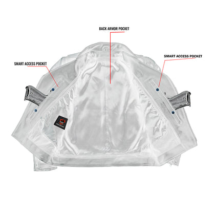Dark Matter - Men's motorcycle leather jacket