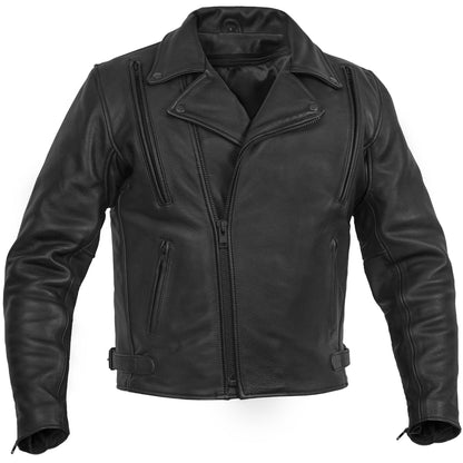 Dark Matter - Men's motorcycle leather jacket