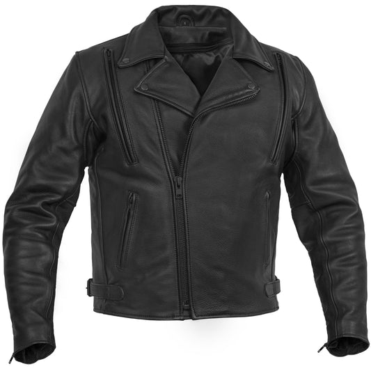 Dark Matter - Men's motorcycle leather jacket
