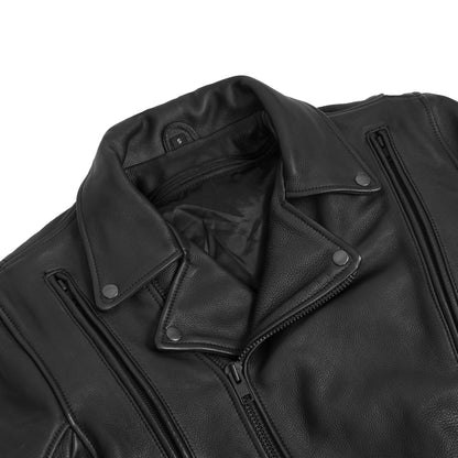 Dark Matter - Men's motorcycle leather jacket
