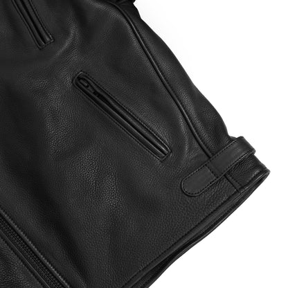 Dark Matter - Men's motorcycle leather jacket