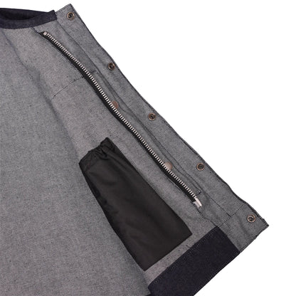 Lockshot Men's Denim Motorcycle Vest