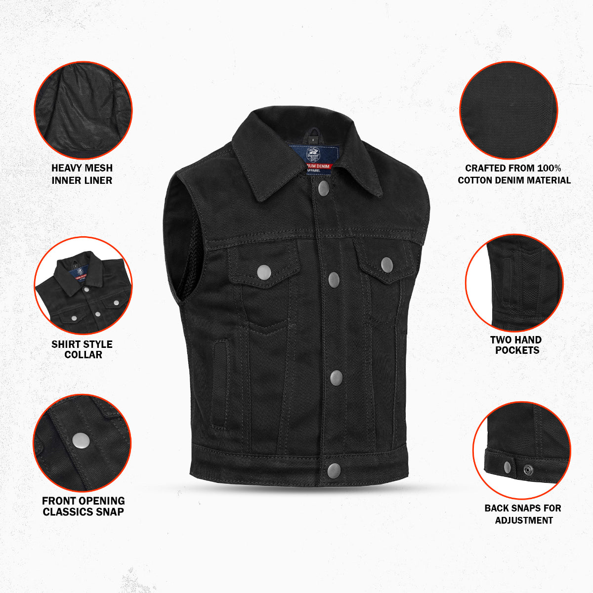 DM1611 Little Star - Kids Denim Vest