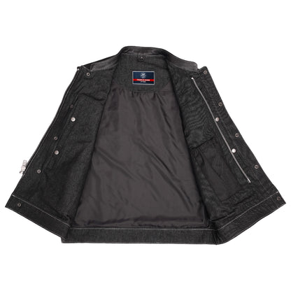 DM900 Men's Leather/Denim Combo Vest