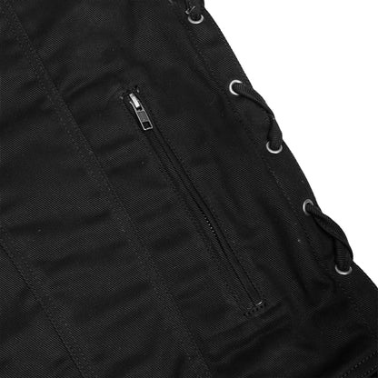 DM905BK Men's Single Back Panel Concealed Carry Denim Vest