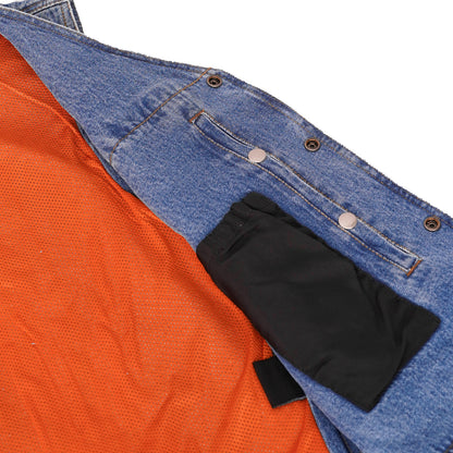 DM905BU    Men's Single Back Panel Concealed Carry Denim Vest