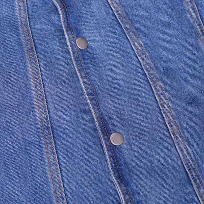 DM905BU    Men's Single Back Panel Concealed Carry Denim Vest
