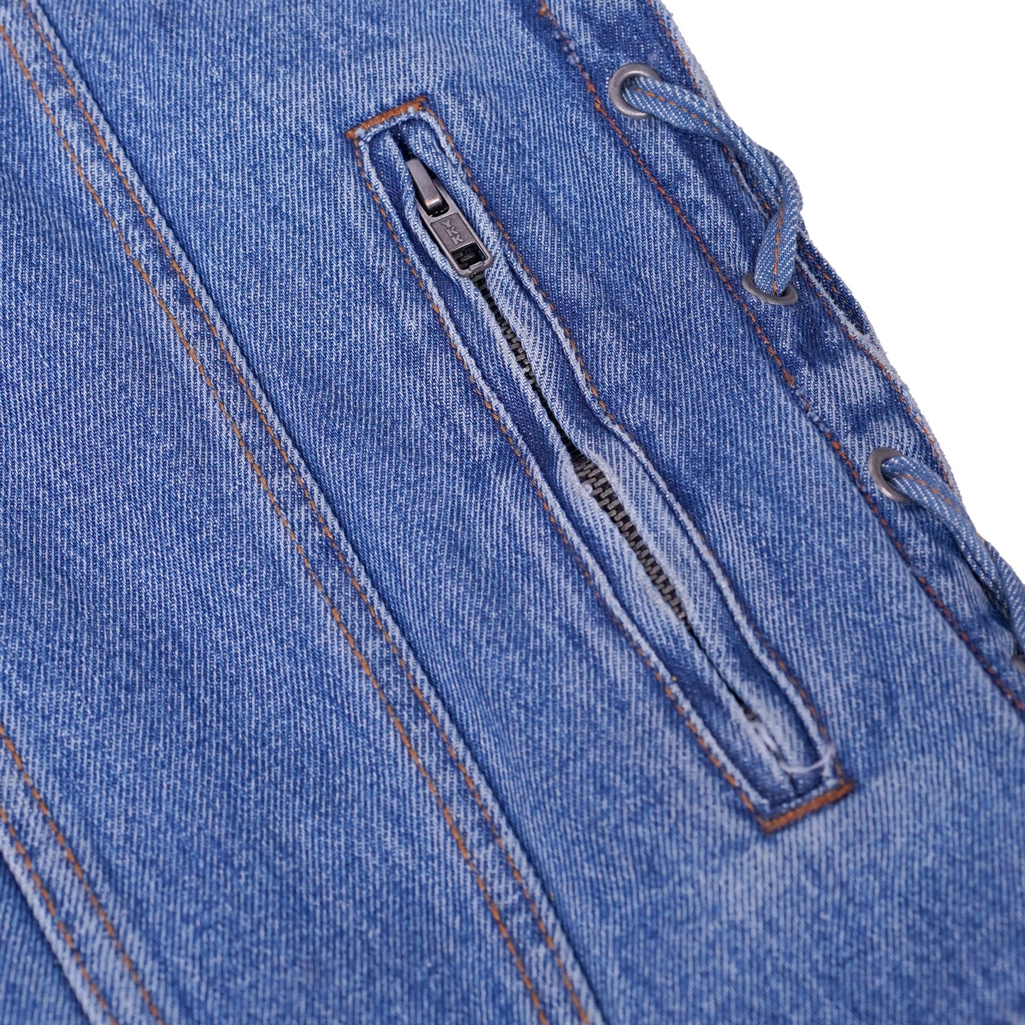 DM905BU    Men's Single Back Panel Concealed Carry Denim Vest