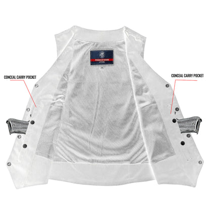 KICKSTER Men's Denim Motorcycle Vest