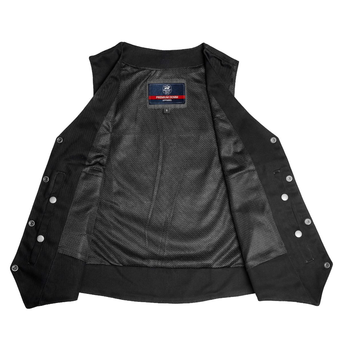 KICKSTER Men's Denim Motorcycle Vest