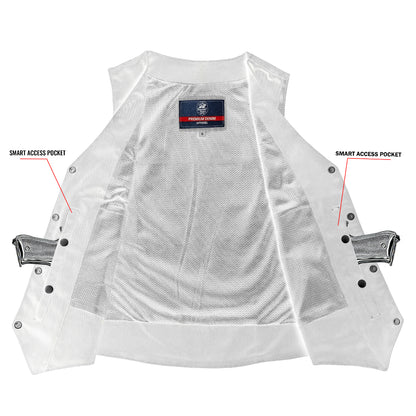 KICKSTER Men's Denim Motorcycle Vest
