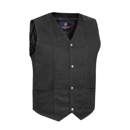 KICKSTER Men's Denim Motorcycle Vest