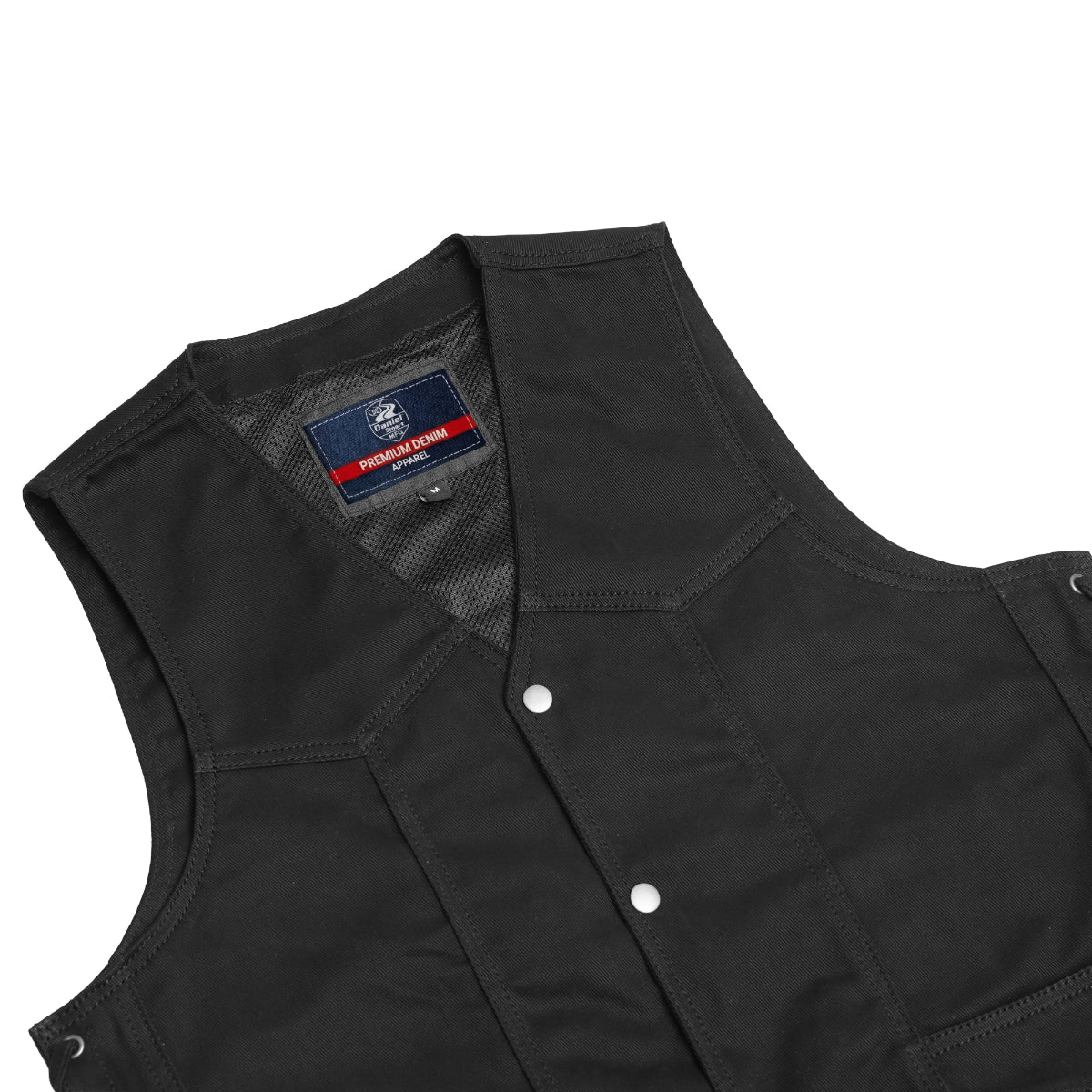 DM911 Frenzy Men’s Denim Motorcycle Vest